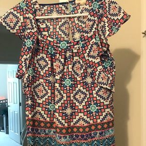 Anthropologie multi colored top